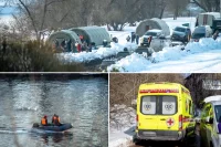 Поисковая операция на месте ЧП в Звенигороде. 