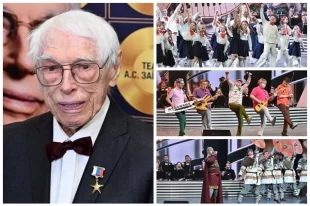 Концерт в честь 100-летнего юбилея народного артиста России, композитора Александра Зацепина.