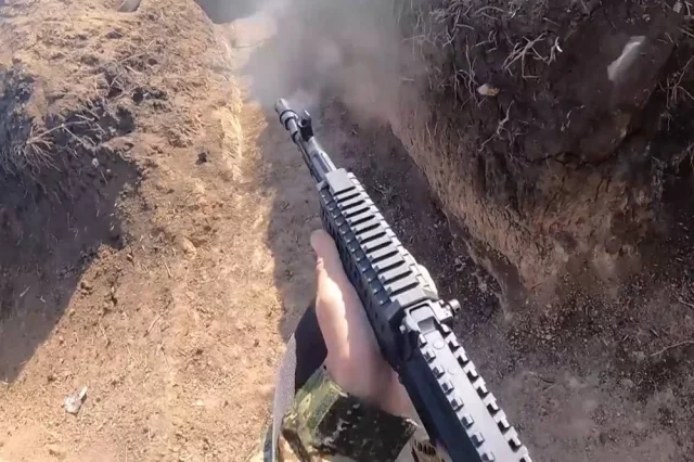 Работа штурмовиков ВС РФ. 