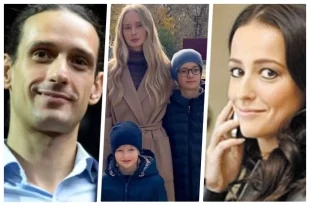 Даниил Градский, Марина Коташенко с детьми, Мария Градская.