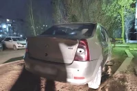 Горел автомобиль Renault Logan. 