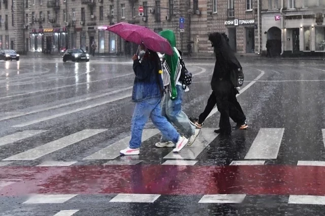 В город пришли тучи и дожди, а температура потихоньку поползла вниз.