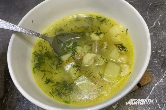 При подаче добавьте в него зелень!