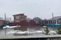 Вода подтопила дома в Батыревском районе.