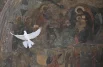 Белый голубь в праздник Благовещения Пресвятой Богородицы.