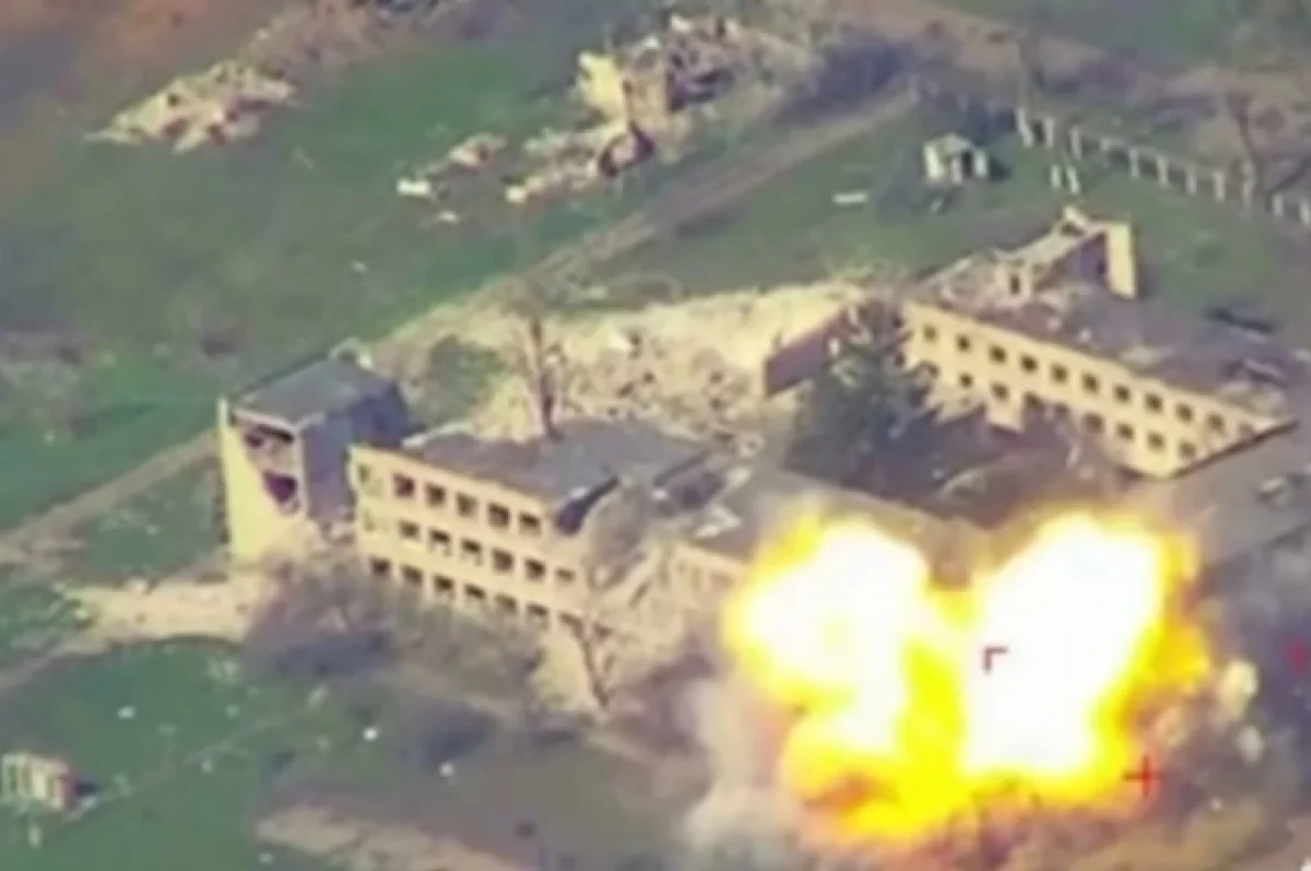 Ракета уничтожила боевиков ВСУ в пункте дислокации в Харьковской области