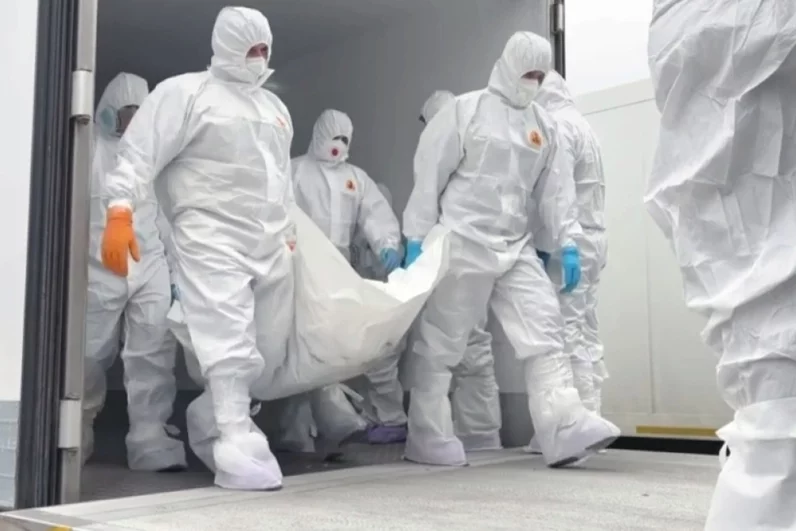 Обмен телами военных между Россией и Украиной.