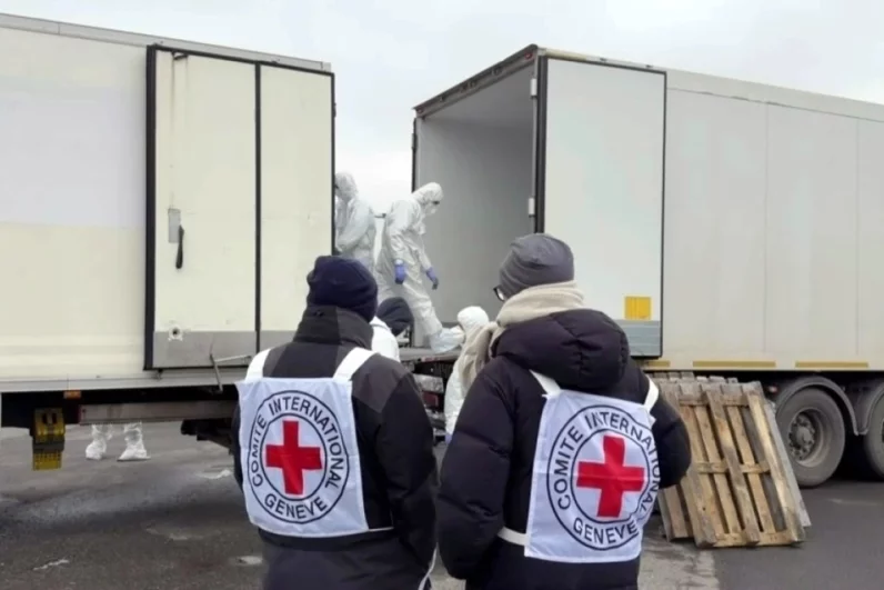 Обмен телами военных между Россией и Украиной.