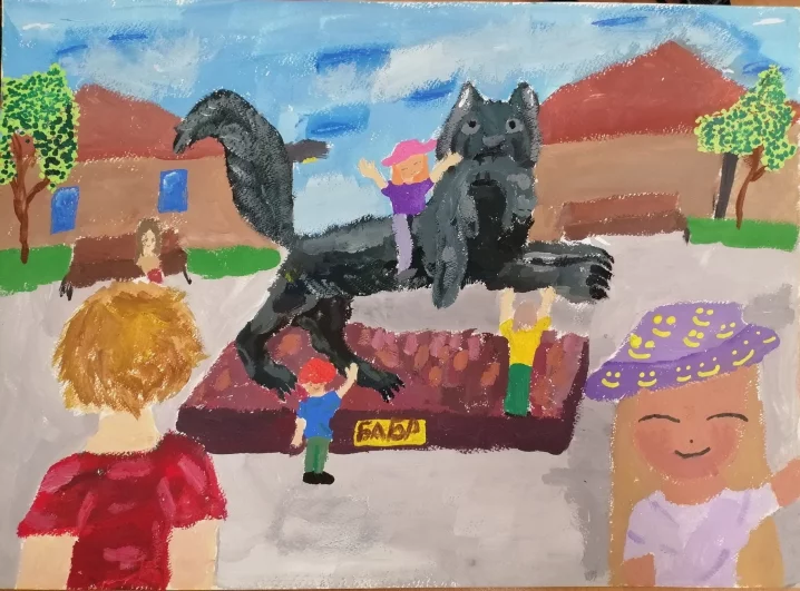 61. «У памятника Бабру». Номинация: «Любимый Иркутск – середина Земли» 