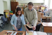 Роман мечтает, чтобы студия стала школой иконописи.