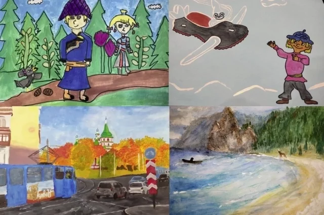 Всего юные художники прислали 74 рисунка