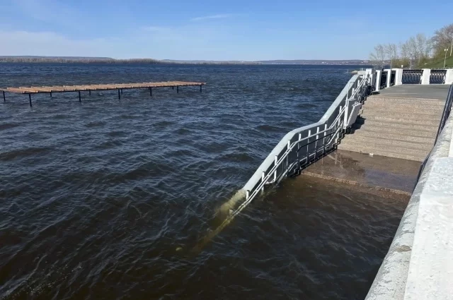 Самарская набережная у Ладьи 17 апреля 2026 года.