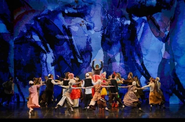 Сцена из спектакля «Блуждающие звёзды». 