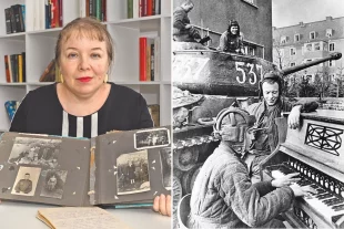 Оксана Чернова собрала целый архив военных фотографий и писем деда; Тот самый знаменитый снимок «Музыкальный момент».