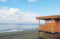 Пляж в Адлере.