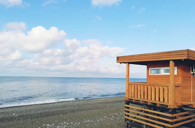 Пляж в Адлере.