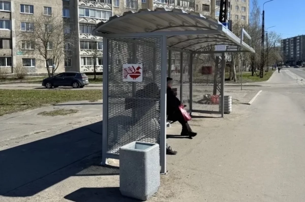 12 новых остановок установили в разных районах Петрозаводска