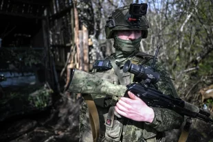 Боевая работа расчета реактивной системы залпового огня «Ураган» 273-й артиллерийской бригады 34-й артиллерийской дивизии группировки войск «Запад».