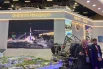 Стенд Чеченской Республики с традиционным слоганом «Ахмат — сила».