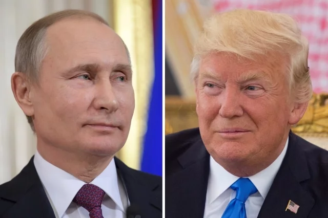 Владимир Путин и Дональд Трамп. 