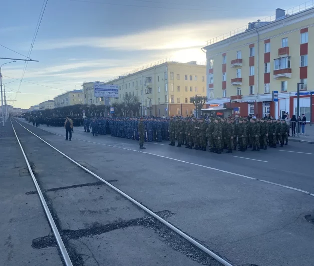 Подготовка к маршу.