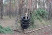 Груша для местных любителей здорового образа жизни. Раньше ещё турник был, но кому-то железная труба сильно понадобилась по хозяйству.