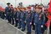 В строю – будущие спасатели.