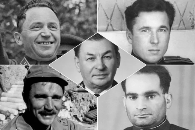 Сергей Денисов, Сергей Решетов, Ладо Давыдов, Валерий Востротин, Василий Решетников.