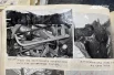 Фото слева: общий вид инструмента, используемого для расчленения трупов. Фото справа: детская обувь.