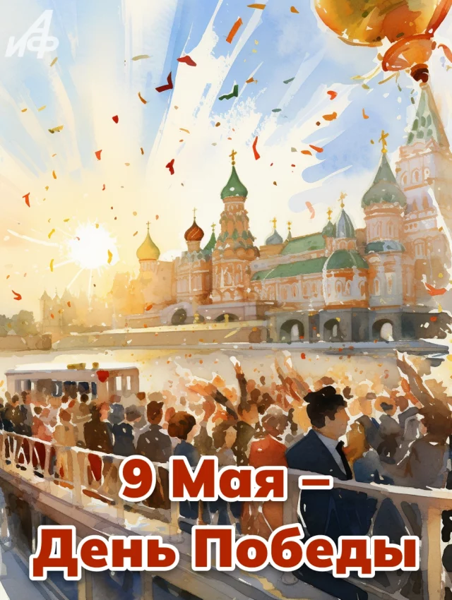 9 мая День Победы открытка для коллег