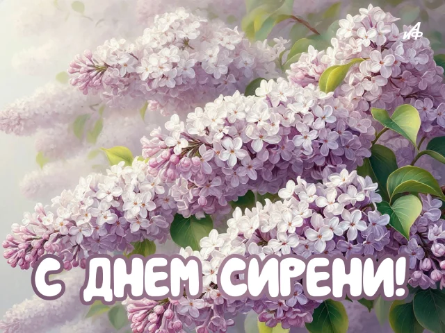 Атмосферная картинка с цветущей сиренью