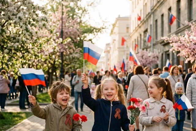Майские длинные выходные в Москве в 2026 году пройдут под знаком 81-й годовщины Победы в Великой Отечественной войне.