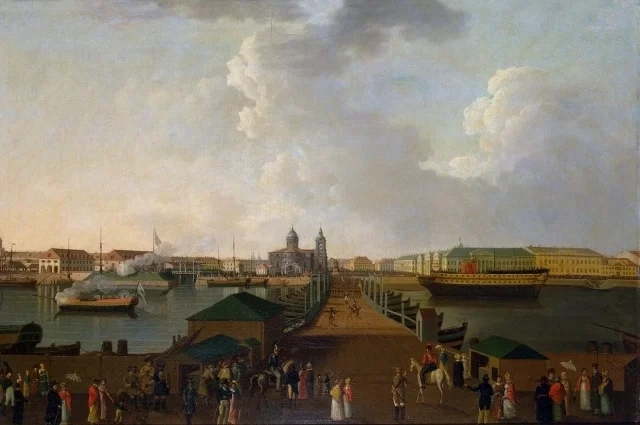 Адмиралтейство на картине Б. Патерсена. 1803 год