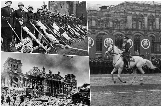 Штурм Рейхстага завершился 2 мая, а Парад Победы состоялся 24 июня 1945 года.