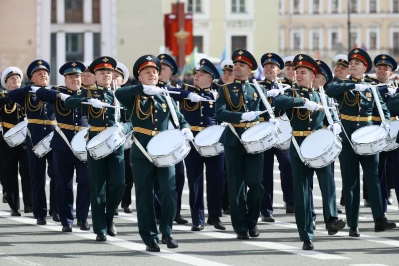 Парад Победы в Санкт-Петербурге.