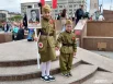 Были на параде и дети.