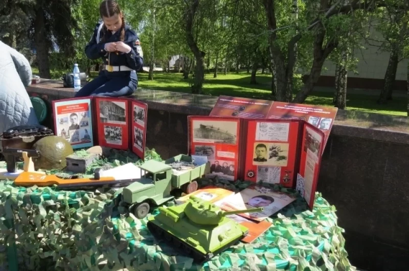 Экспозиция, посвящённая Александру Матросову.