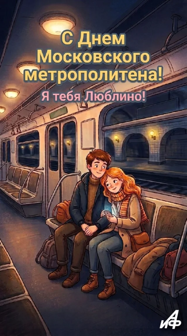 Красивая картинка с метро Москвы любовь