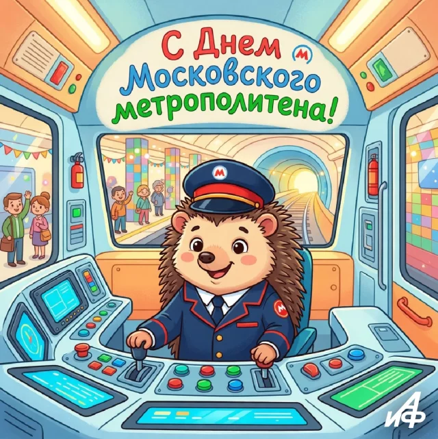 Красивая картинка с метро Москвы