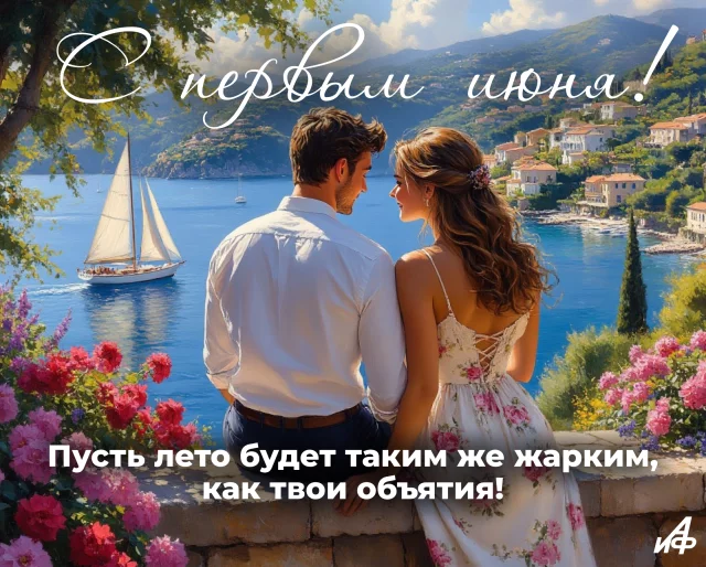 открытка с первым летним днем