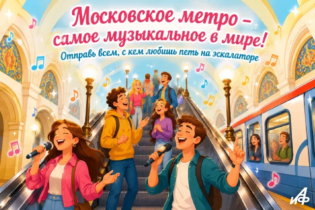 Атмосферная картинка ко Дню Московского метрополитена
