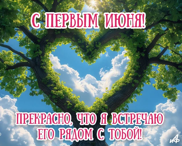 красивая открытка для соцсетей&nbsp;с первым днем лета