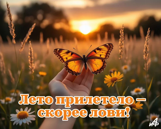 красивая открытка с началом лета