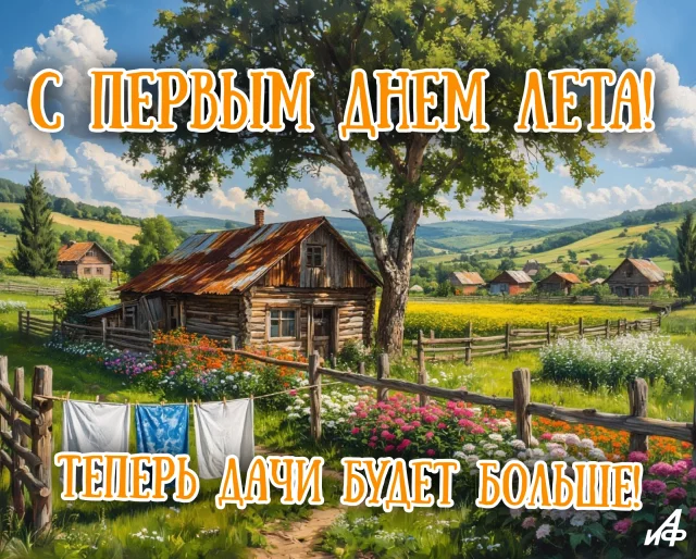 1 июня красивая открытка