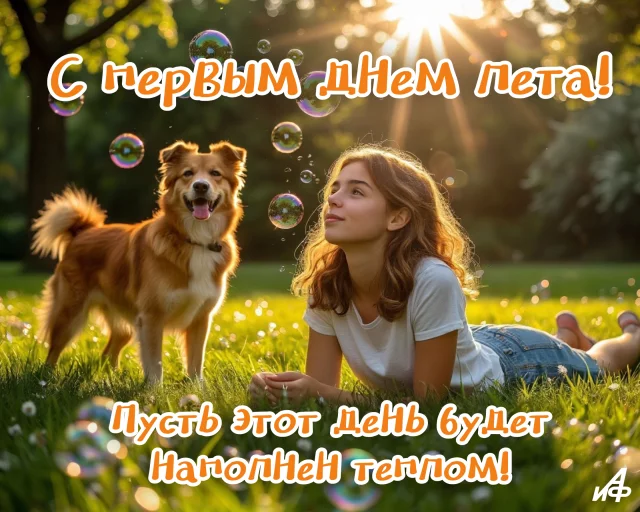 красивая открытка с началом лета
