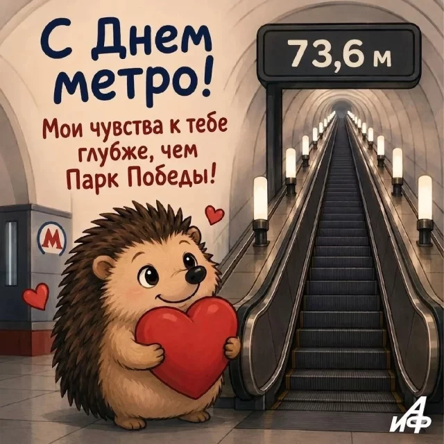 Открытка с днем метро любовь сердце