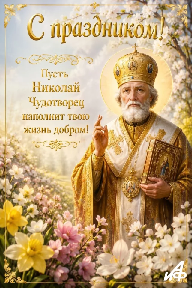 Николай чудотворец открытка