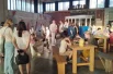 В фойе можно было поиграть в шахматы.