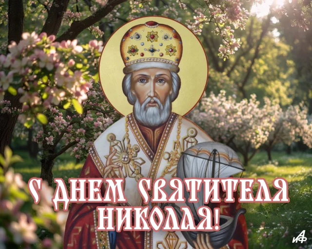 Открытка с днем Николая Чудотворца