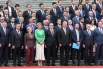 Российская делегация на церемонии официальной встречи президента РФ Владимира Путина и председателя КНР Си Цзиньпина в Пекине.